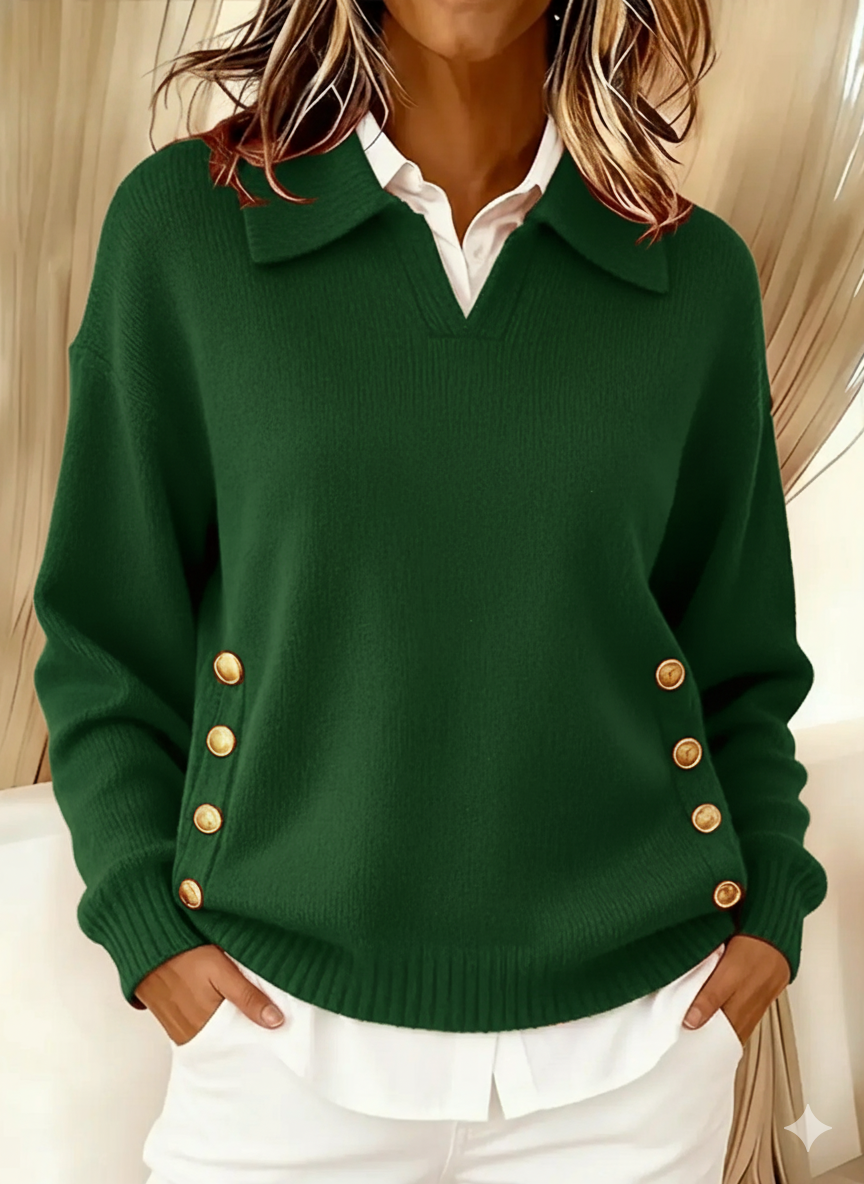Vynette | Collared V Neck Sweater
