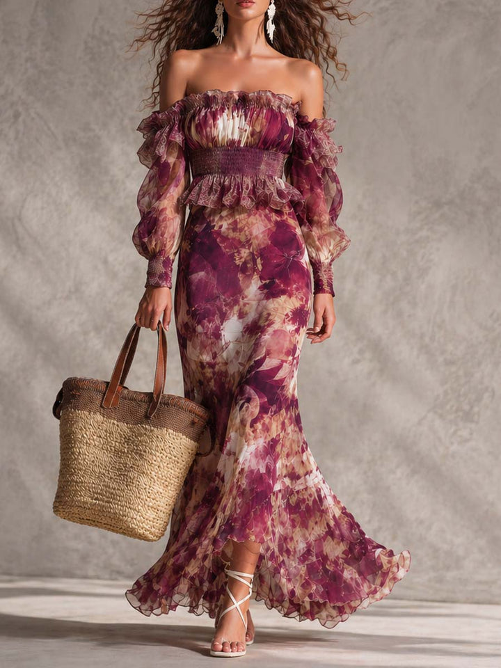 Rosine | Maxi Pink Floral Dress