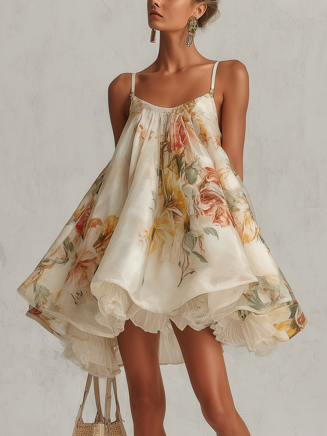 Beatrice | Mini Beige Dress