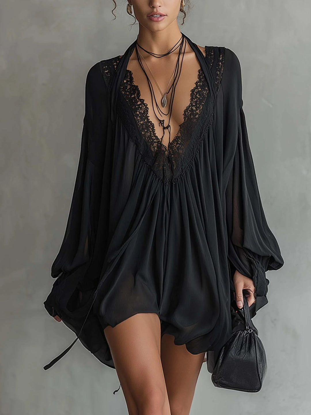 Cassandre | Mini Black Dress