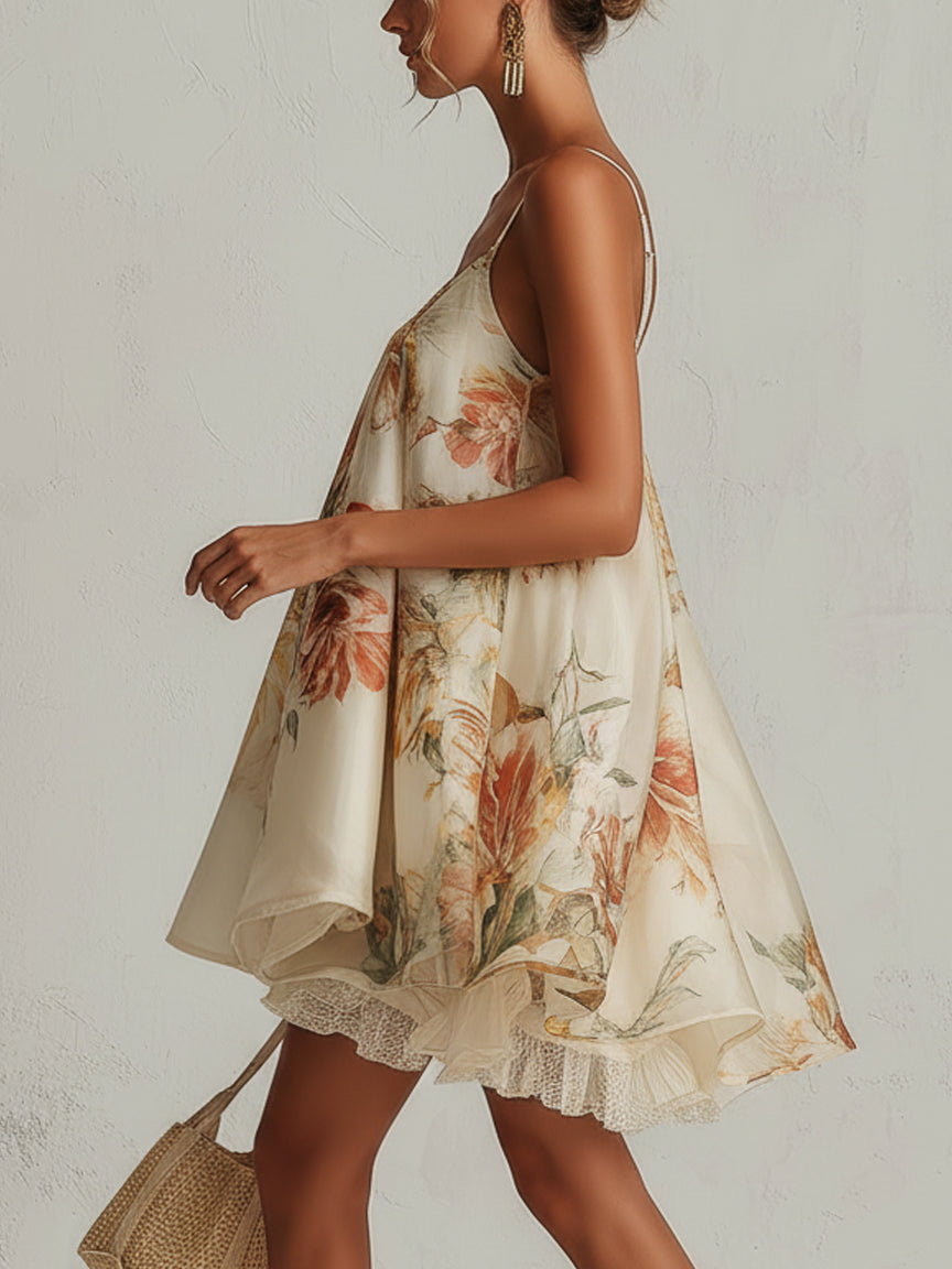 Beatrice | Mini Beige Dress