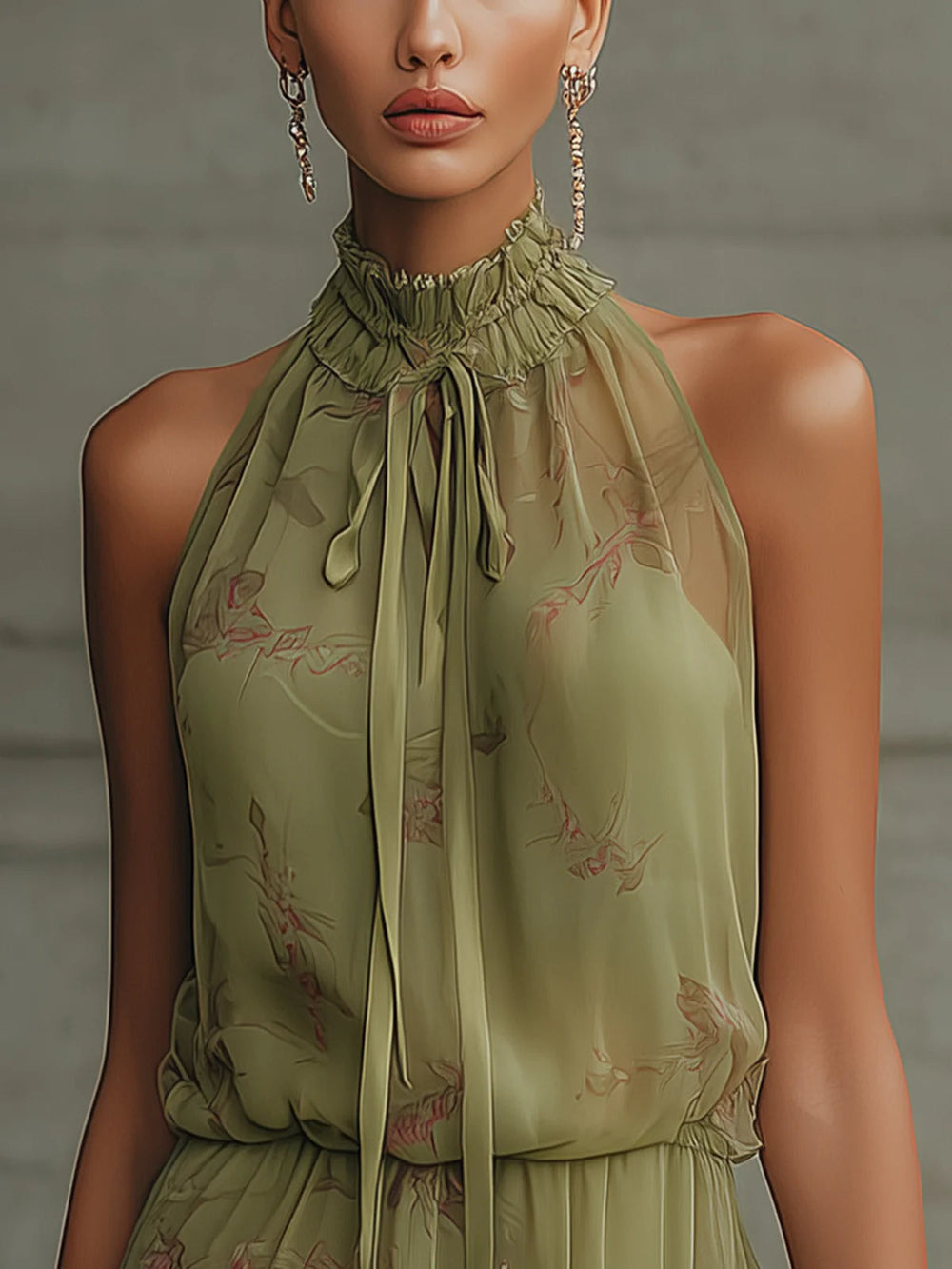 Sylvia | Mini Green Dress