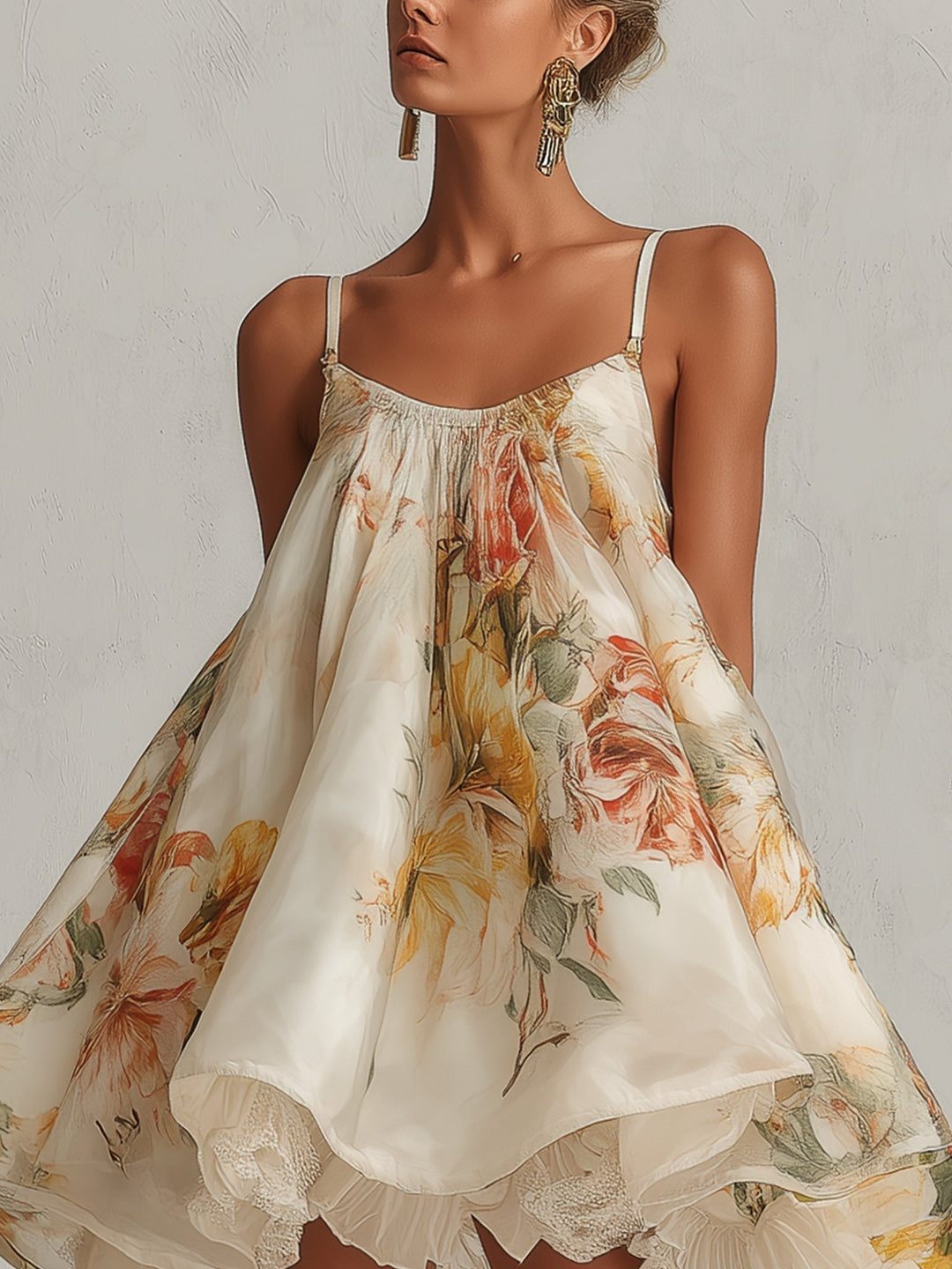 Beatrice | Mini Beige Dress