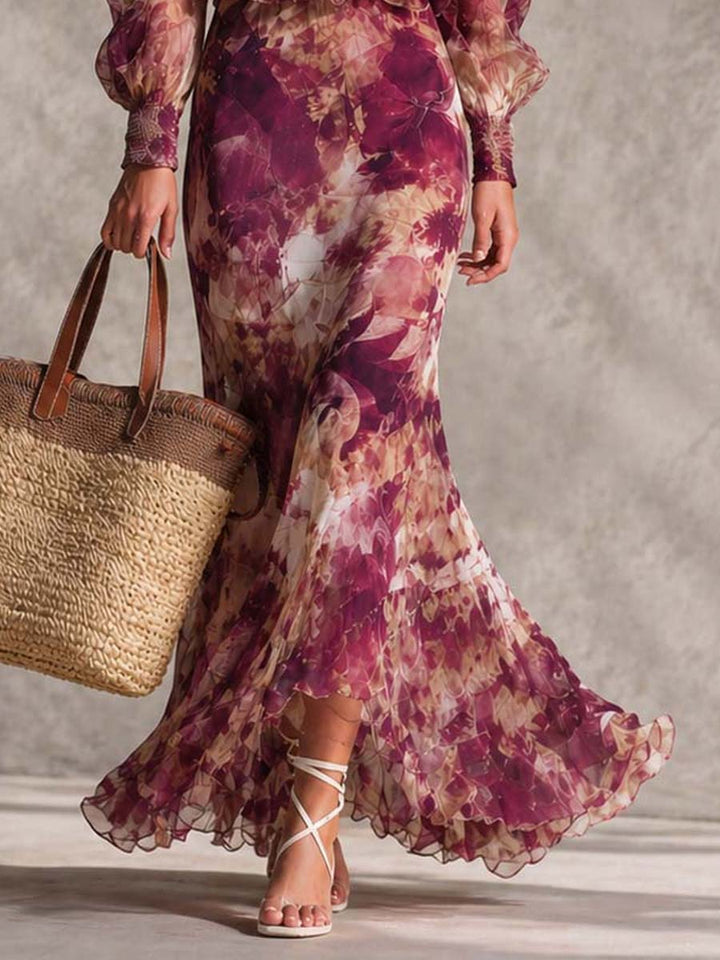 Rosine | Maxi Pink Floral Dress