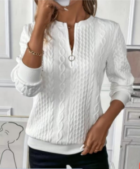 EMMA | Quarter-Zip Sweater