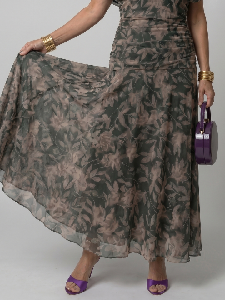 Zenaide | Off Shoulder Midi Dress