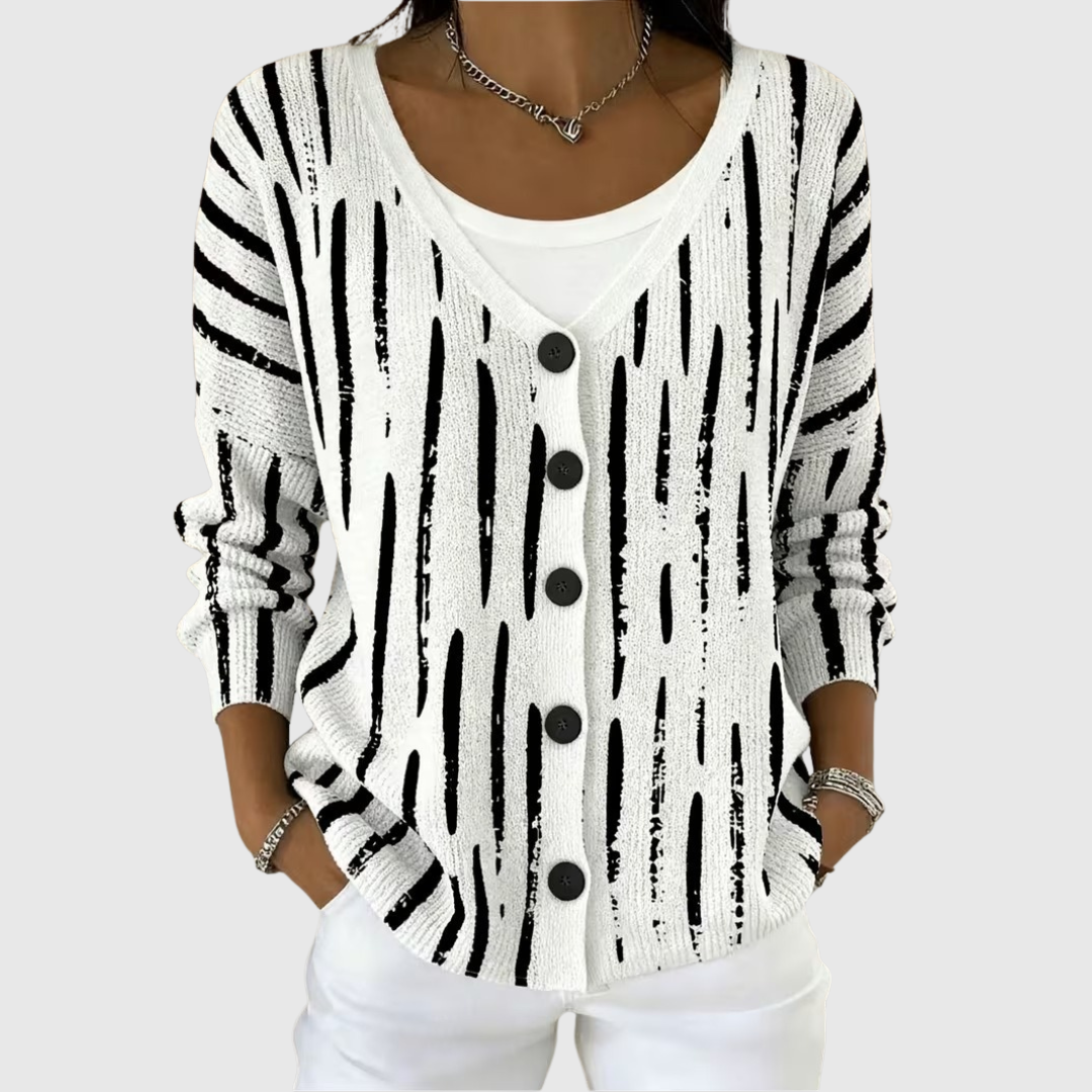 Leonora | Button-Front Knit Cardigan