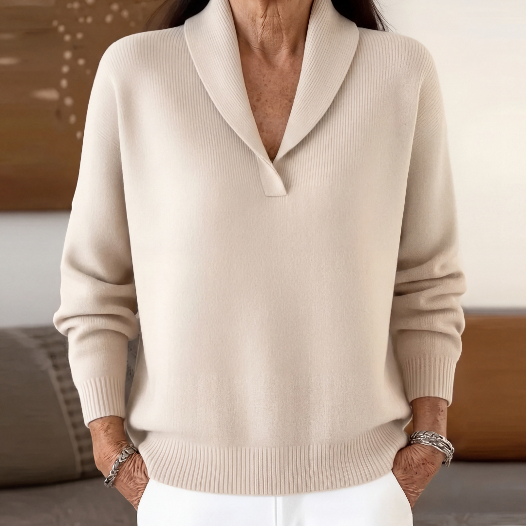 Margaret | Relaxed V Neck Sweater