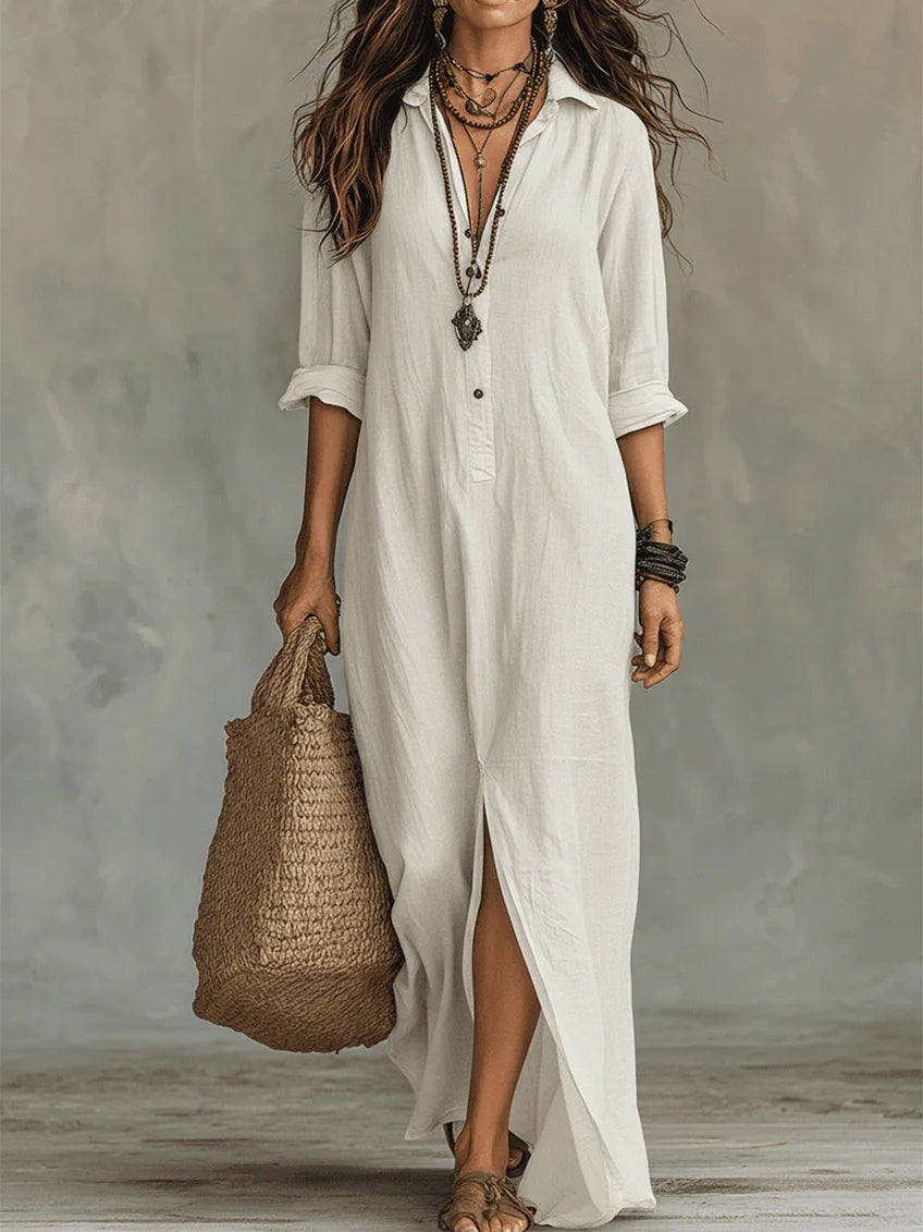 Savannah | Flowing Black Maxi Dress