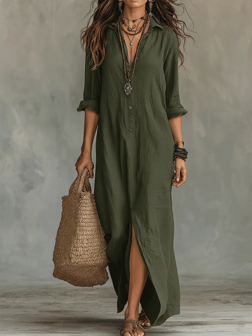 Savannah | Flowing Black Maxi Dress