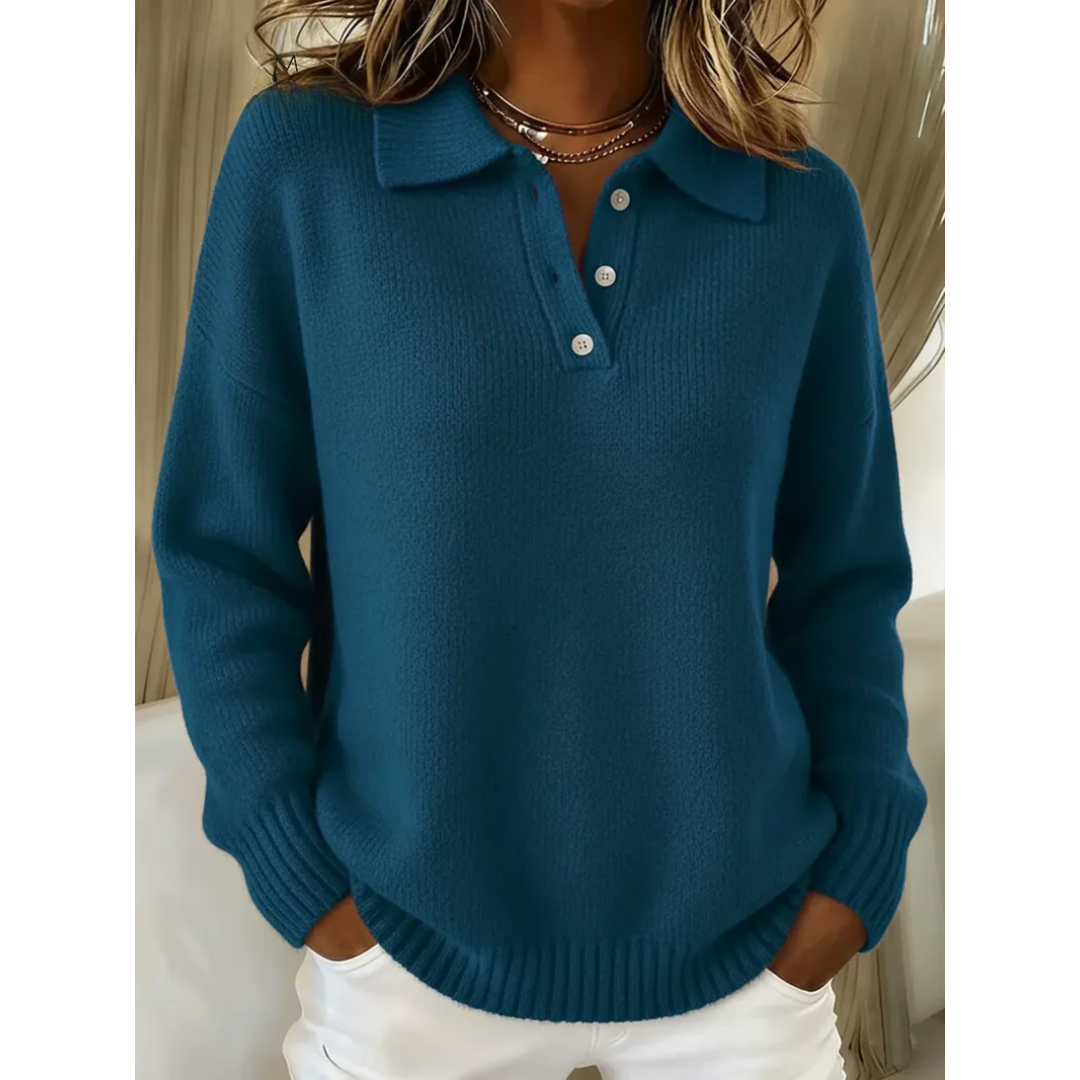Maren | Polo Collar Comfort Sweater