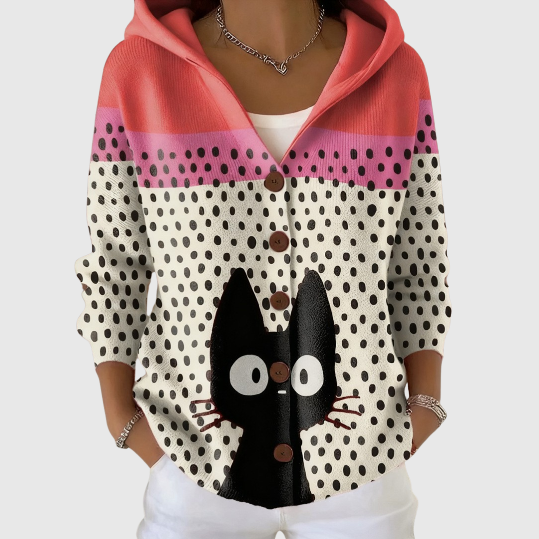 Loreta | Hooded Knit Cardigan