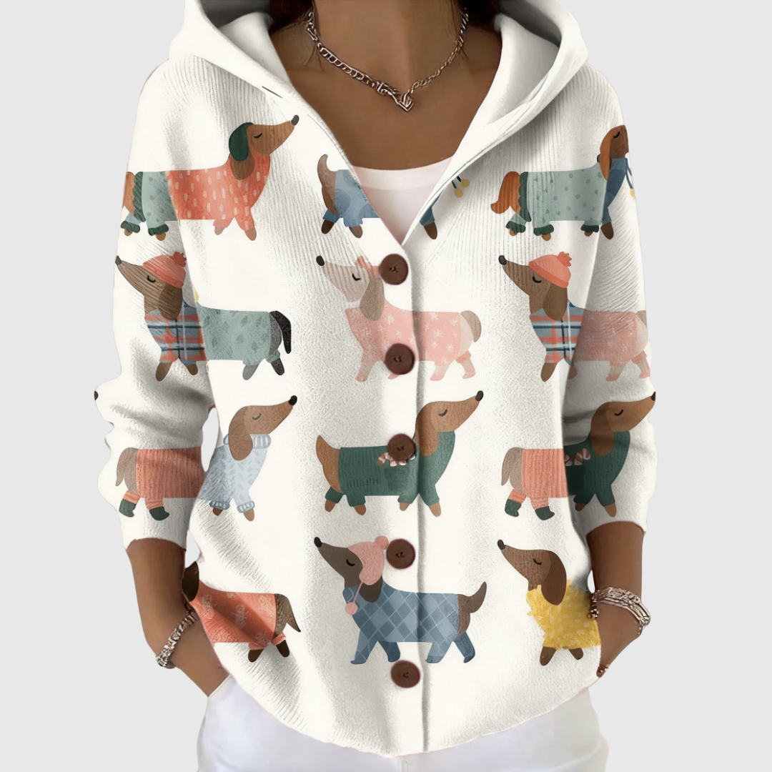 Neve | Hooded Knit Cardigan