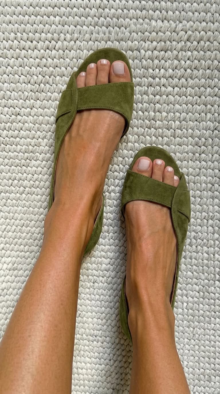 Minoesa | Suede Sling-Back Heel Sandal