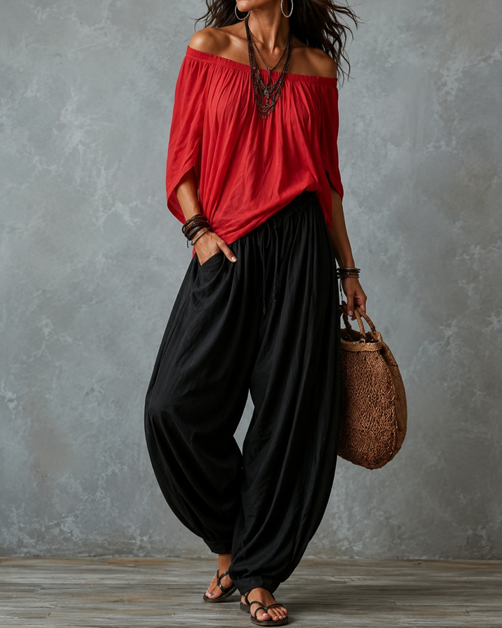 Ingrid | Casual Wide-Leg Two-Piece Set