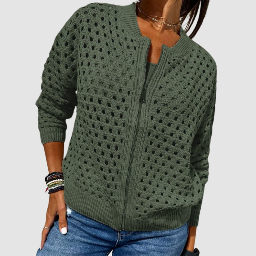 Sabbia | Premium Open-Knit Cardigan