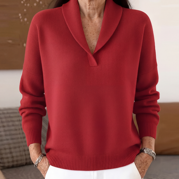 Margaret | Relaxed V Neck Sweater