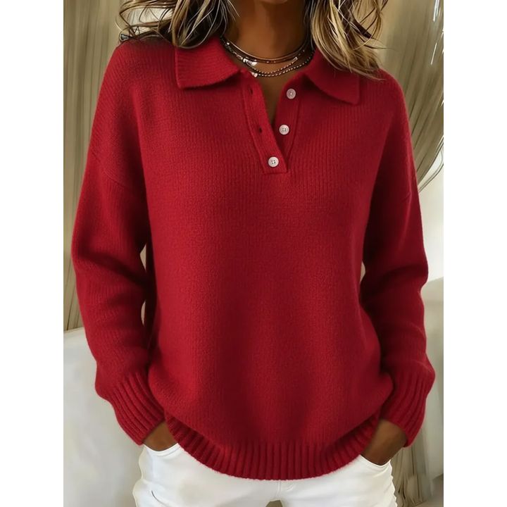Maren | Polo Collar Comfort Sweater