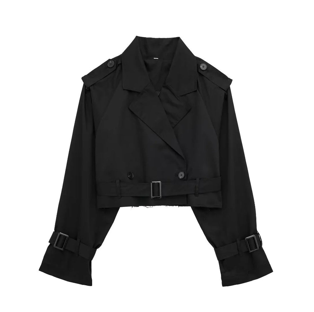 Geesje | Stylish Short Trench Coat for Every Season