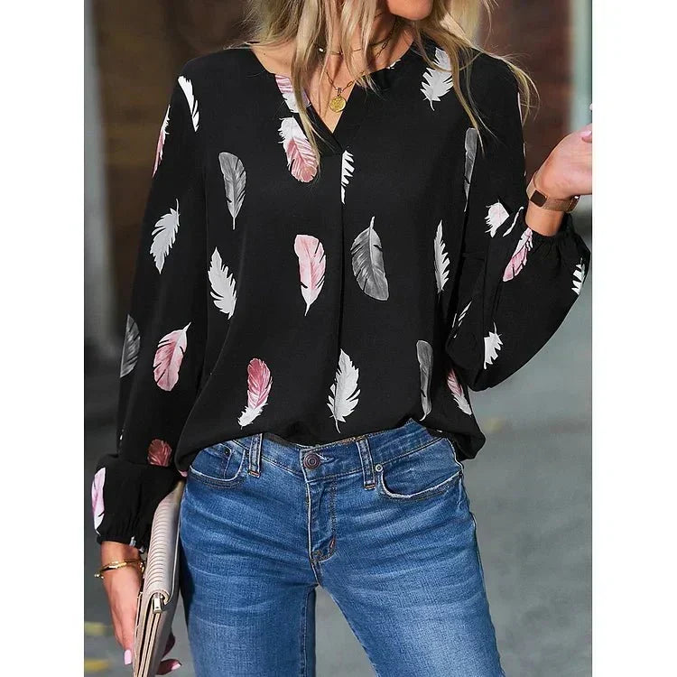 Gracey | Feather Print Tee