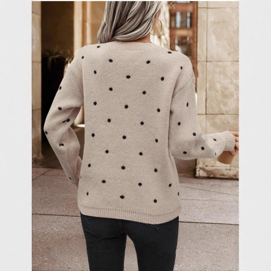 MAEVE | Polka Dot Sweater