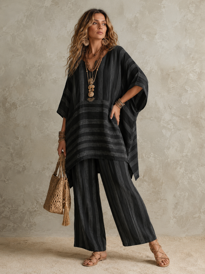 Anna | Bohemian Leinen 2-Teiliges Set