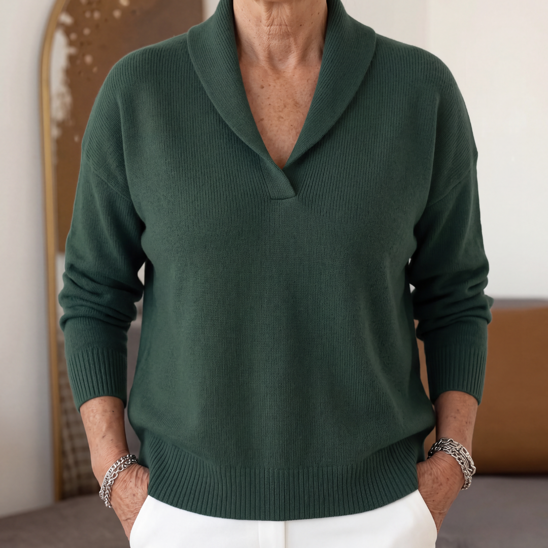 Margaret | Relaxed V Neck Sweater