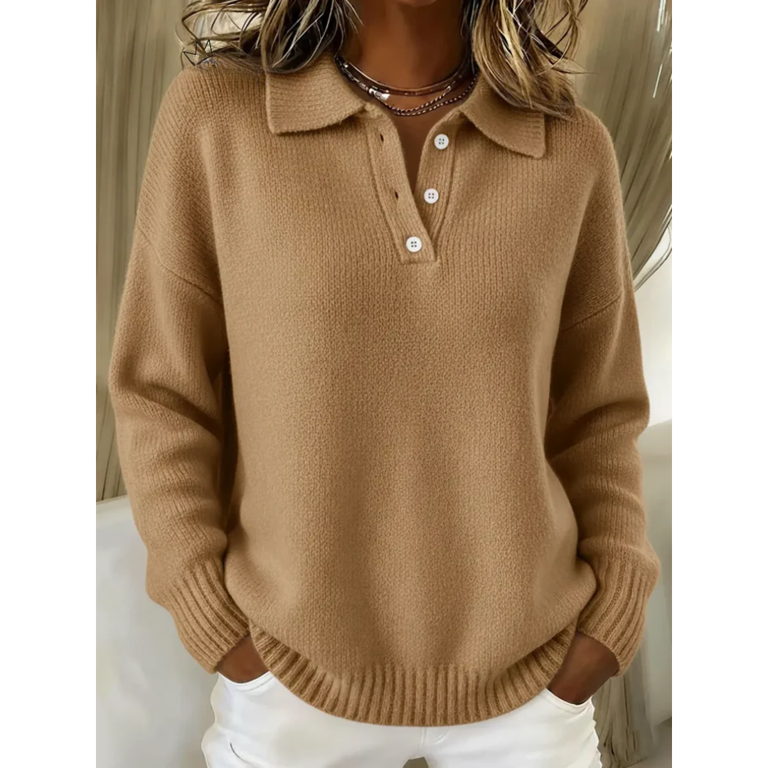 Maren | Polo Collar Comfort Sweater
