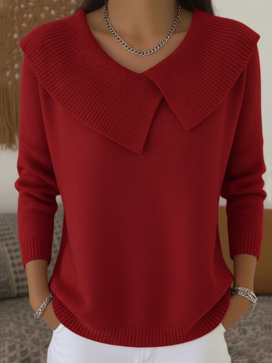 Sunnora | Wide Collar Sweater