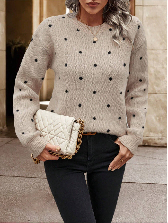 MAEVE | Polka Dot Sweater