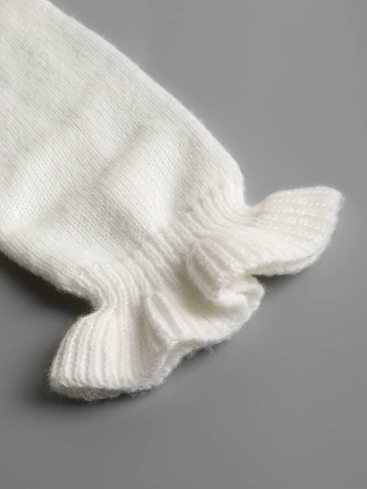 Mara | Plain Sweater with V-Neck and Buttons