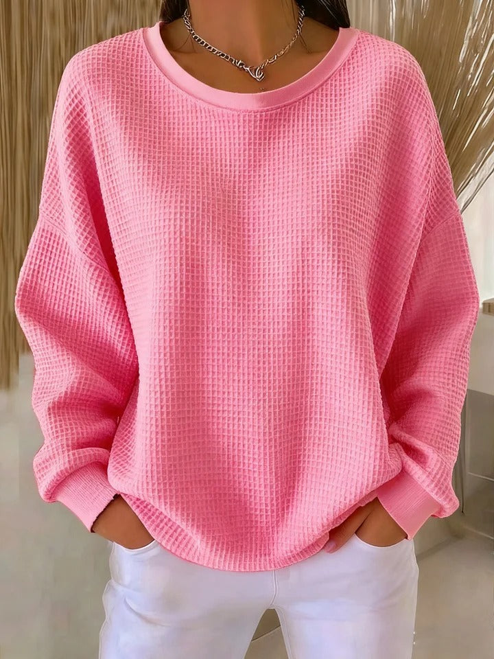 Nyla | Relaxed Waffle Sweater
