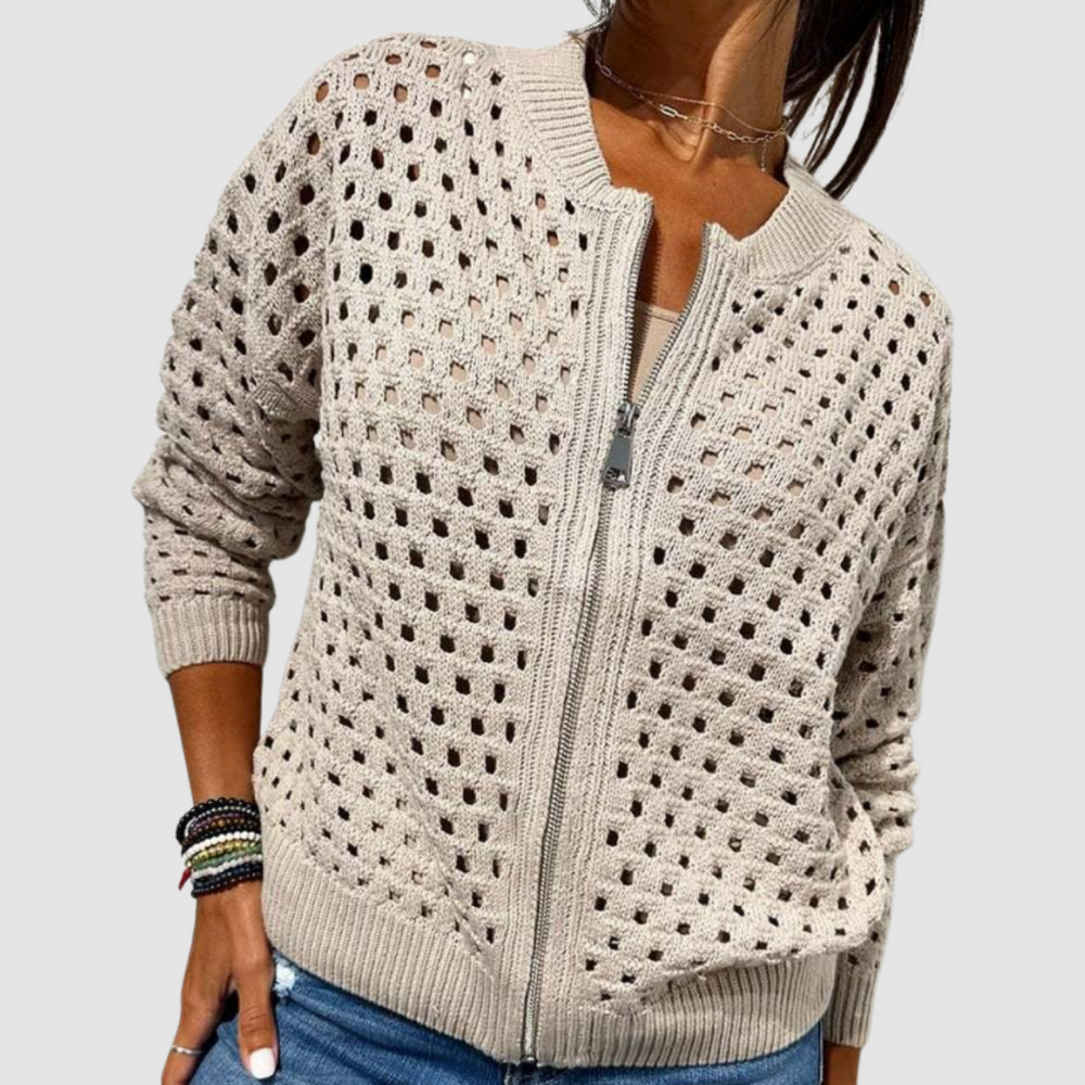 Sabbia | Premium Open-Knit Cardigan