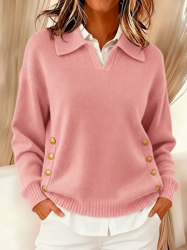 Vynette | Collared V Neck Sweater