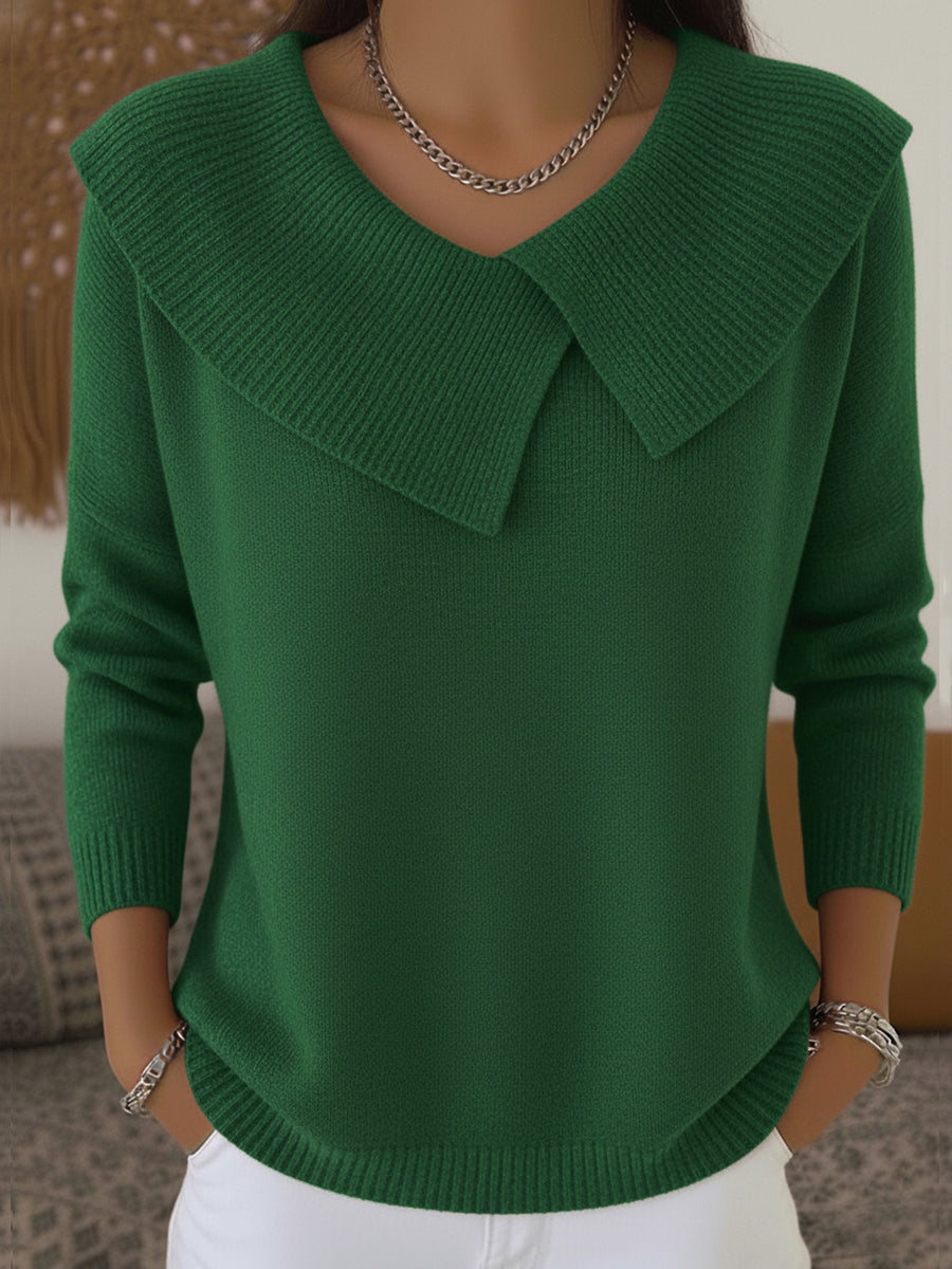 Sunnora | Wide Collar Sweater
