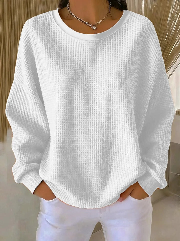 Nyla | Relaxed Waffle Sweater