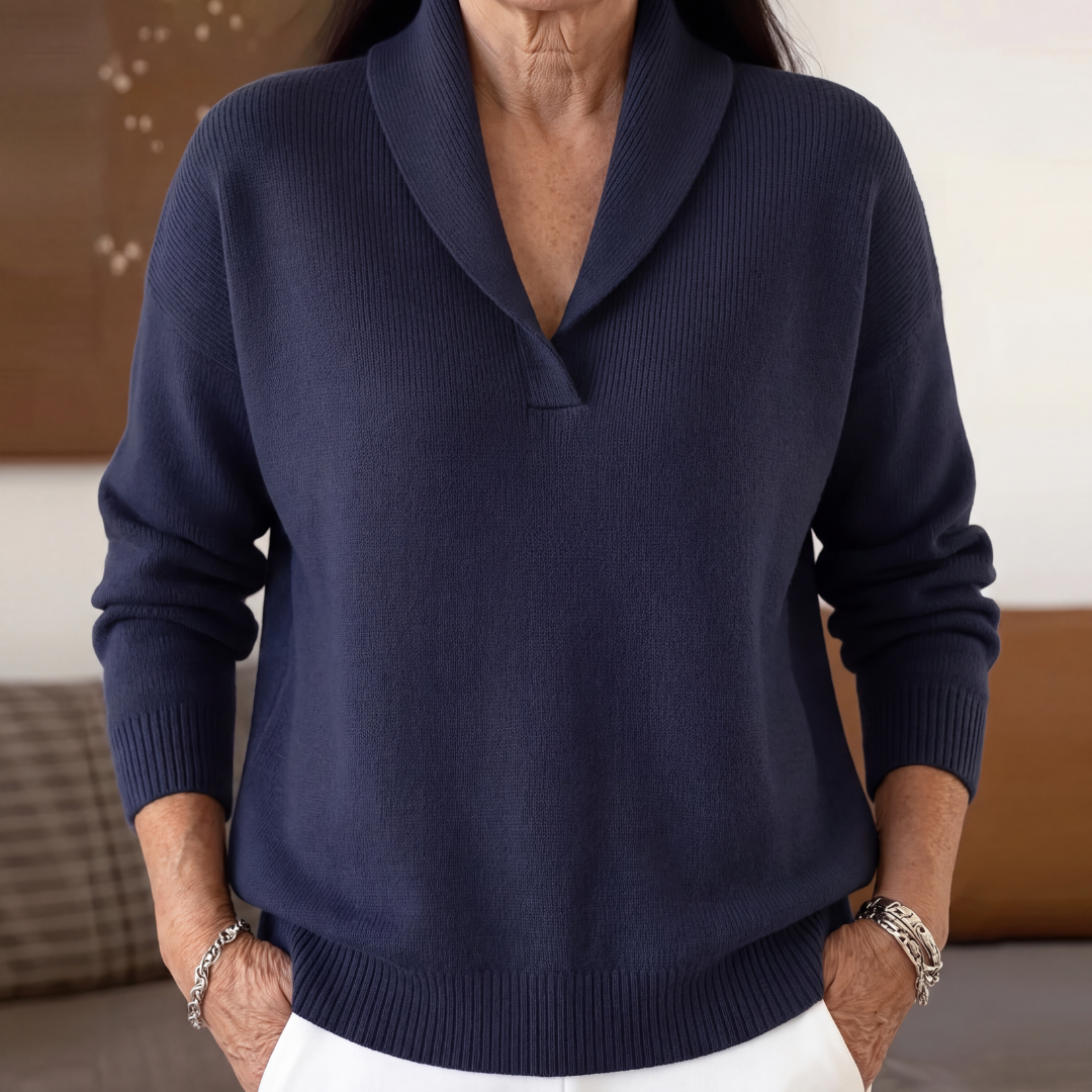 Margaret | Relaxed V Neck Sweater