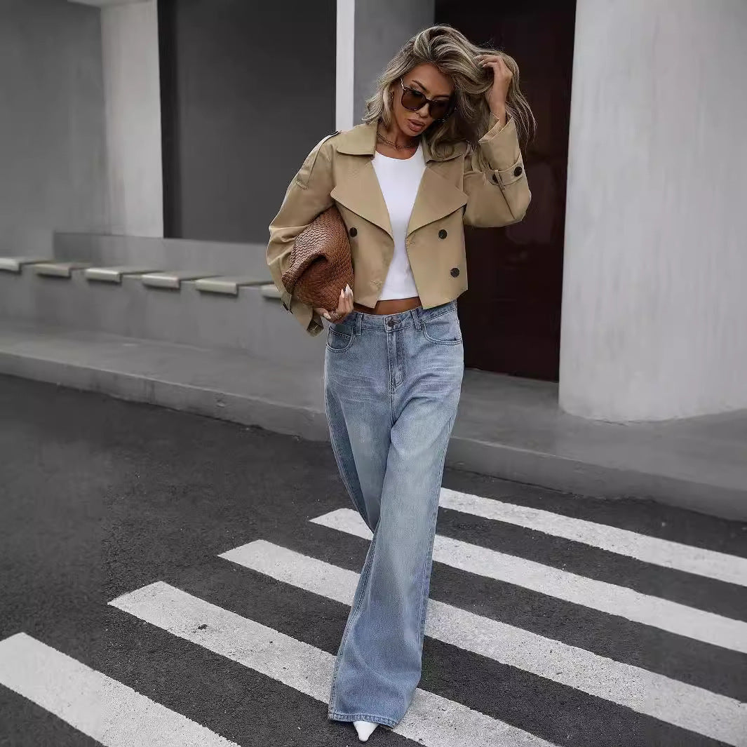 Myrthe | Stylish Short Trench Coat