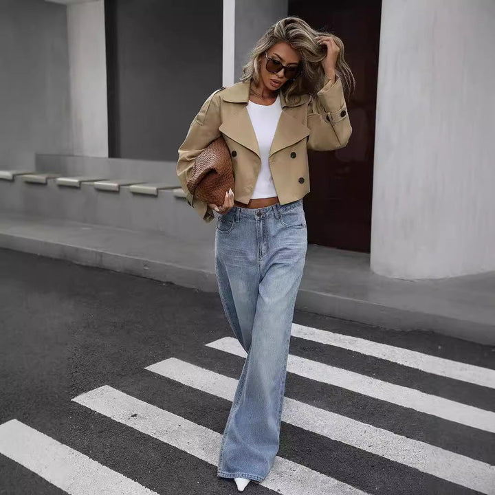 Myrthe | Stylish Short Trench Coat