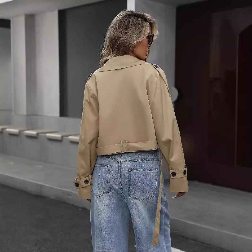 Myrthe | Stylish Short Trench Coat