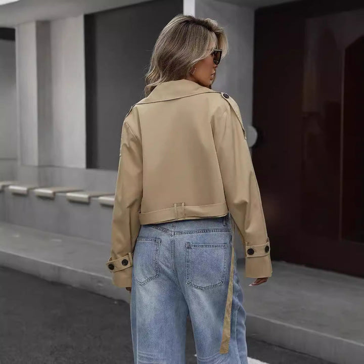 Myrthe | Stylish Short Trench Coat