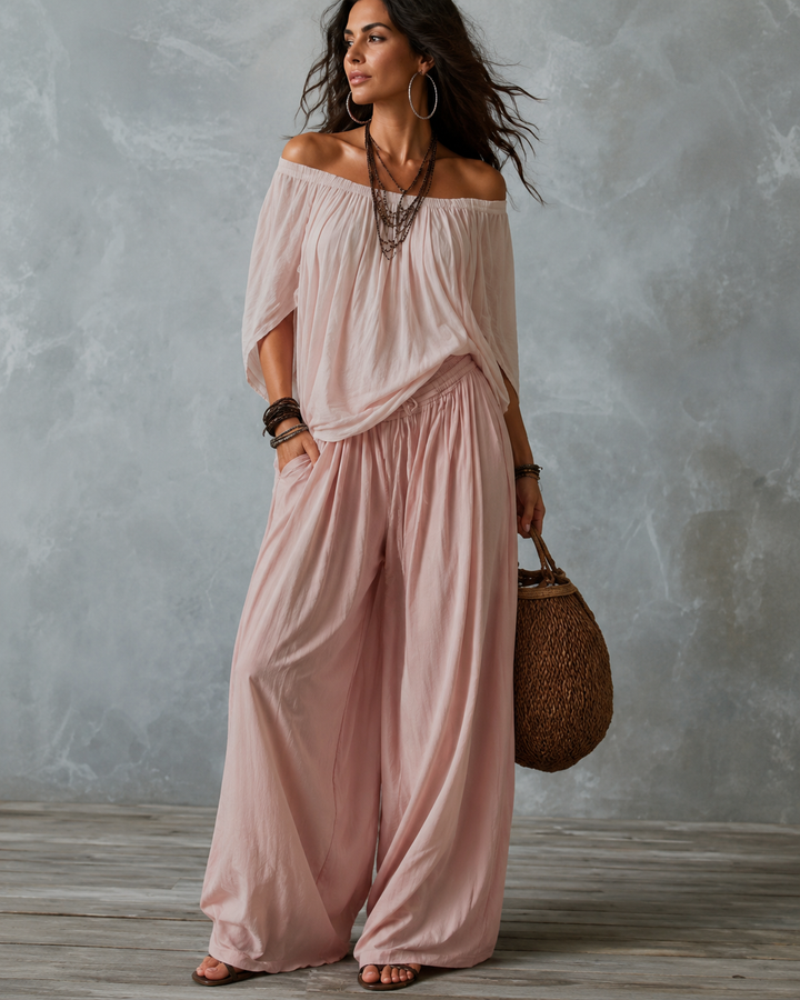 Ingrid | Casual Wide-Leg Two-Piece Set