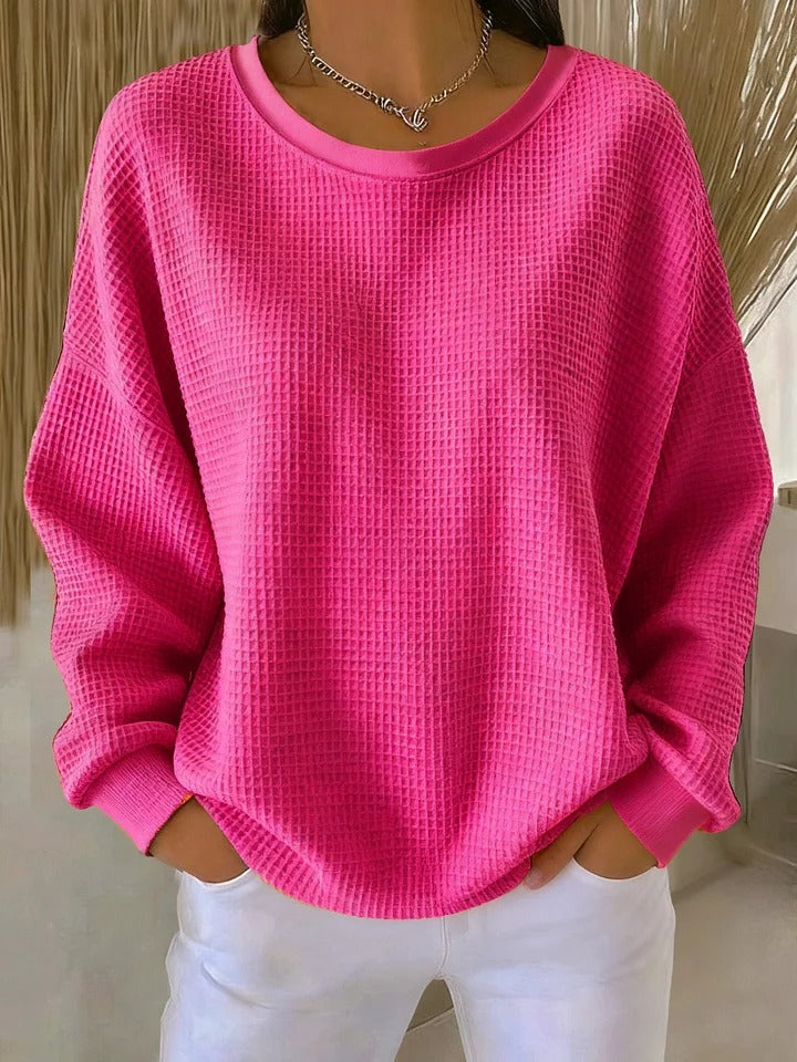 Nyla | Relaxed Waffle Sweater