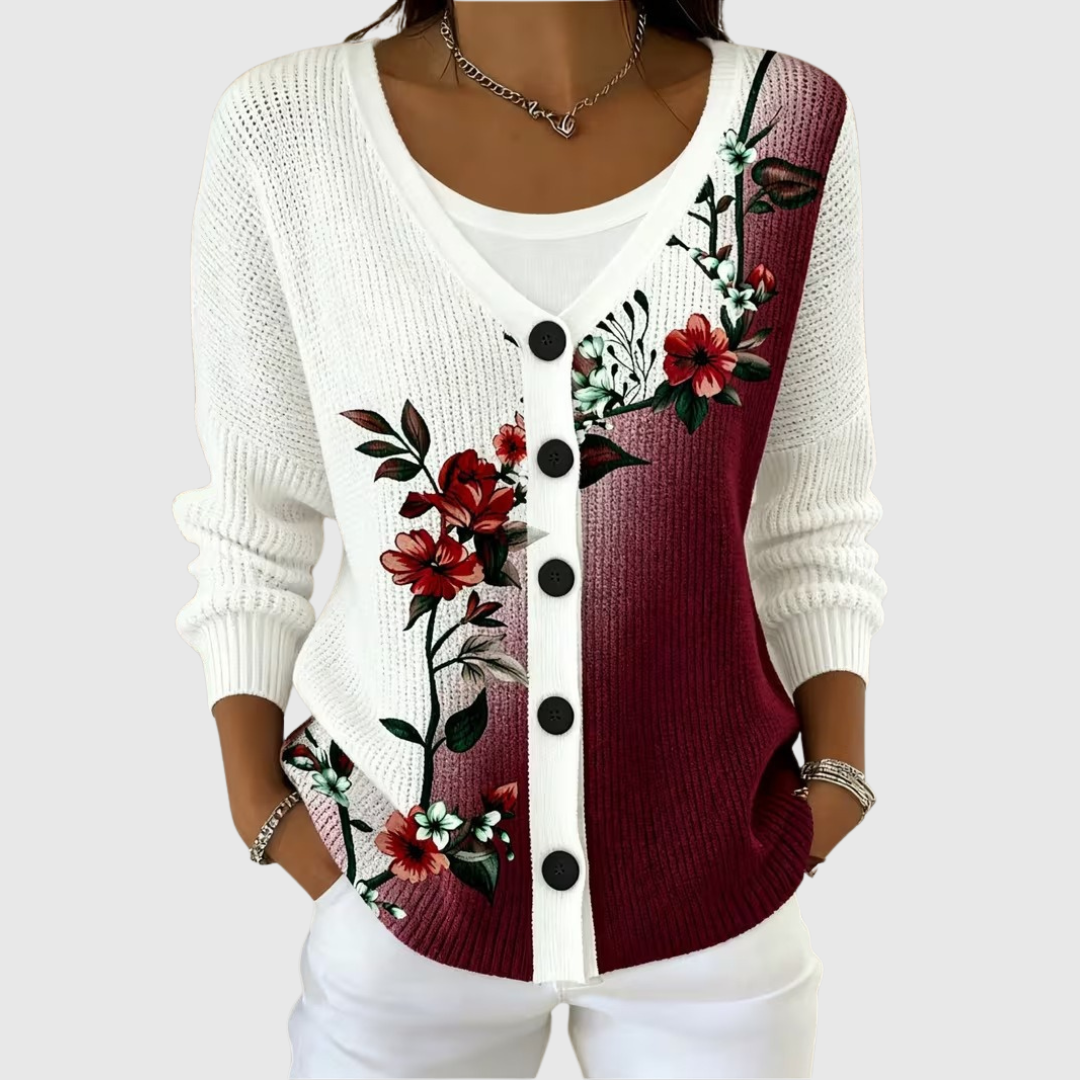 Incoronata | Button-Front Knit Cardigan