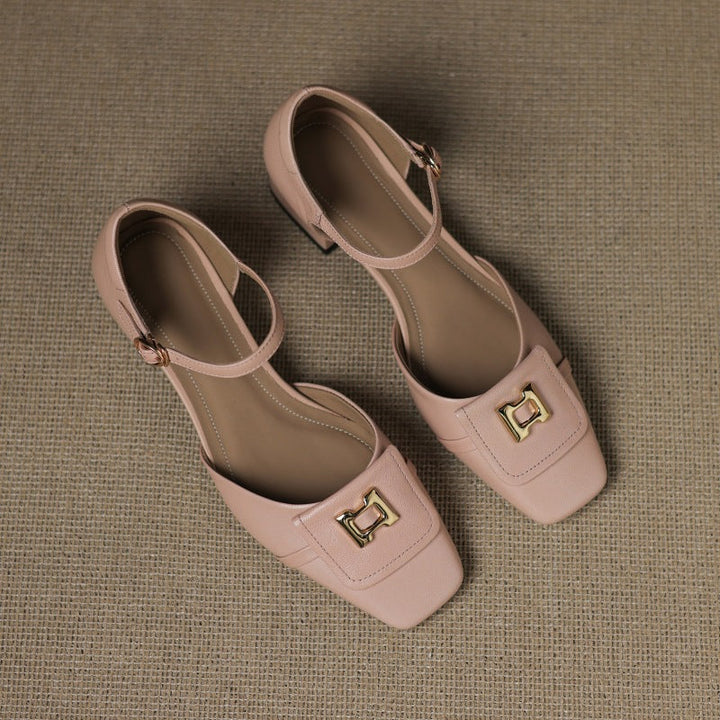 Aveline Buckle Leather Mary | Janes