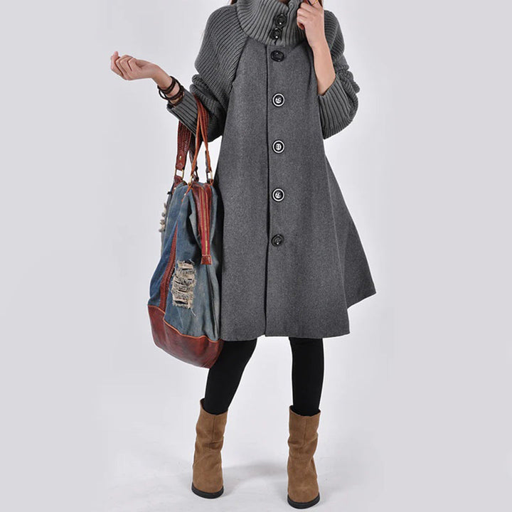 A-Line Wool Swing Coat