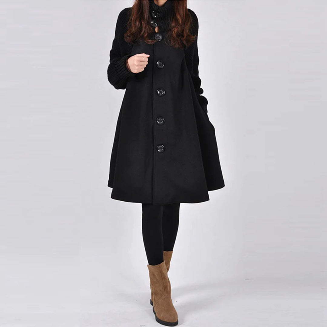 A-Line Wool Swing Coat