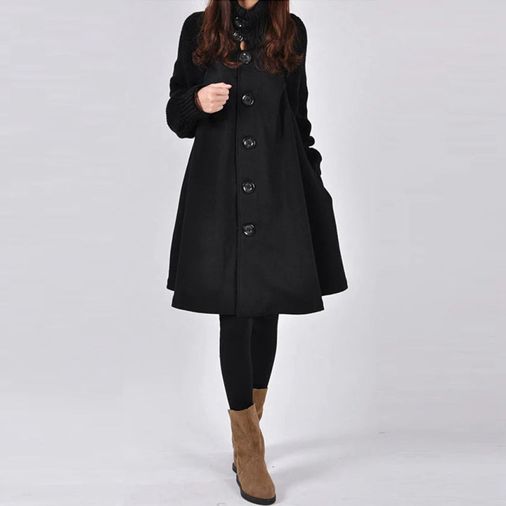 A-Line Wool Swing Coat