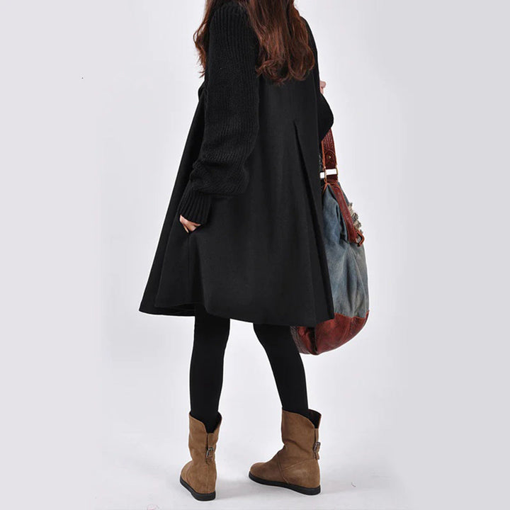 A-Line Wool Swing Coat