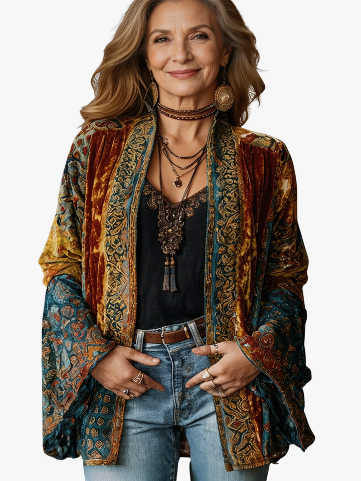 Adele | Bohemian Velvet Jacket